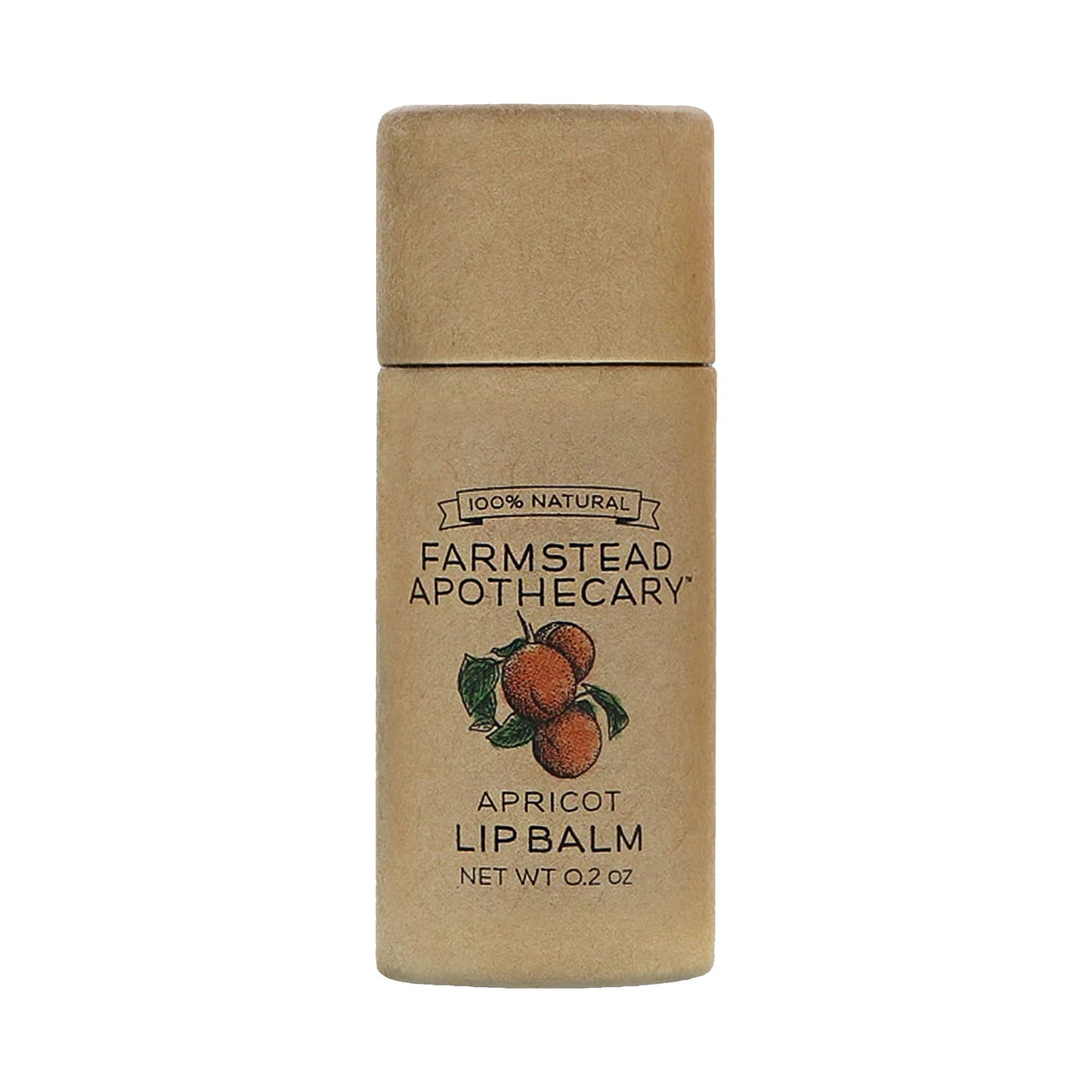 Farmstead Apothecary, Lip Balm Apricot, 0.25 Ounce