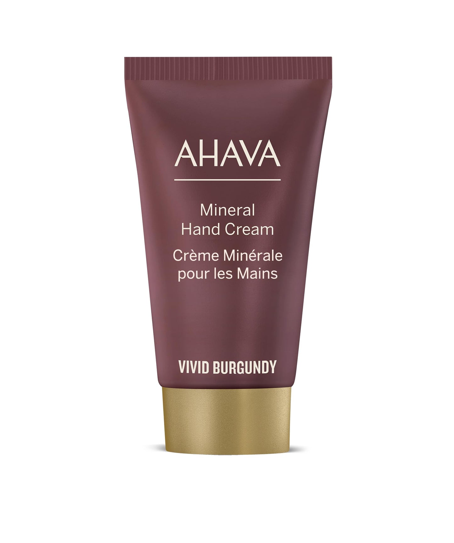 AHAVA Strike Gold Gift Set, Includes Hyaluronic Acid 24/7 Cream 15ml, Mineral Hand Cream Vivid Burgundy 40ml, and Single Use 24KGold Mineral Mud Mask 6ml