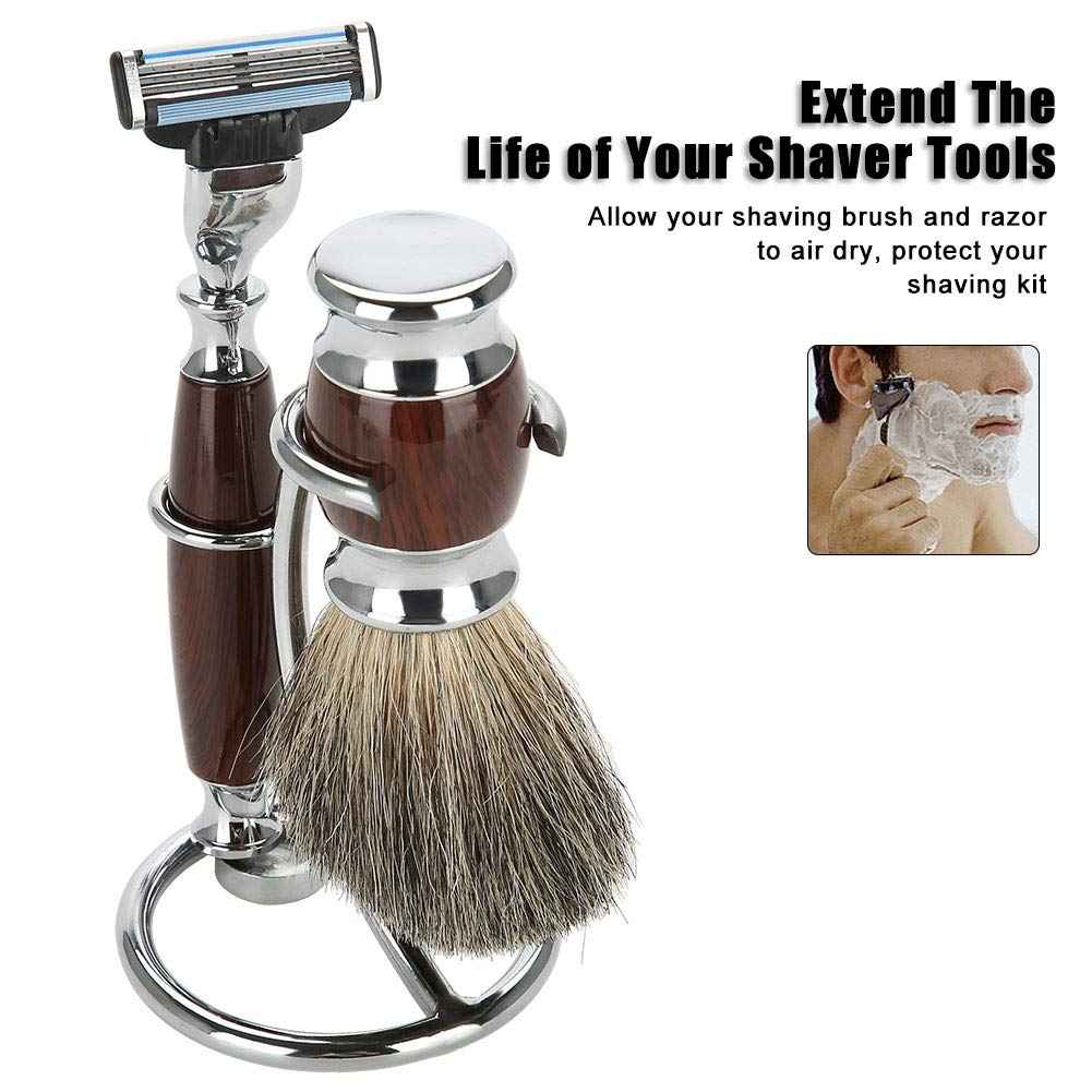 Shaving Brush Stand Shaving Brush Holder Shaving Heavy Chrome Shaving Stand Refined Curved and Shaving Brush Manual Stand Holder
