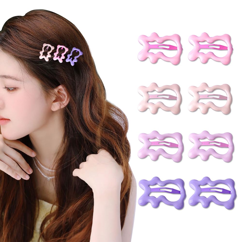 Cat Hair Clip for Women Cat Lovers Kitten Hair Clips Cute Hair Accessories Cat Hair Pins for Women Girls 8pcs Hair Clip Ins for Thick Thin Hair Kawaii Hair Accessories for Short Long Hair