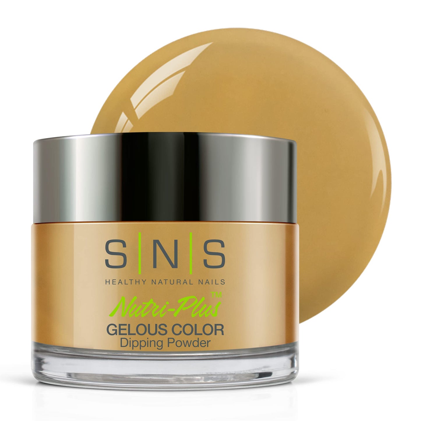 SNS Nail Dip Powder, Gelous Color Dipping Powder - Wheat Harvest (Yellow) - Long-Lasting Acrylic Nail Color & Polish Lasts 14 Days - Low-Odor & No UV Lamp Required – 1 oz