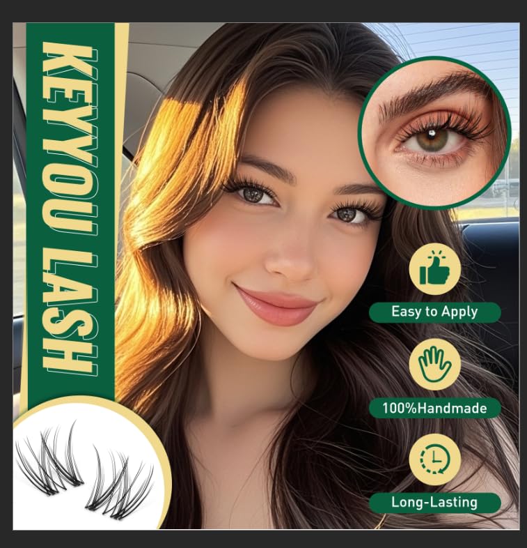 Lash Clusters Kit 144pcs 8-16mm Wispy C Curl Extension