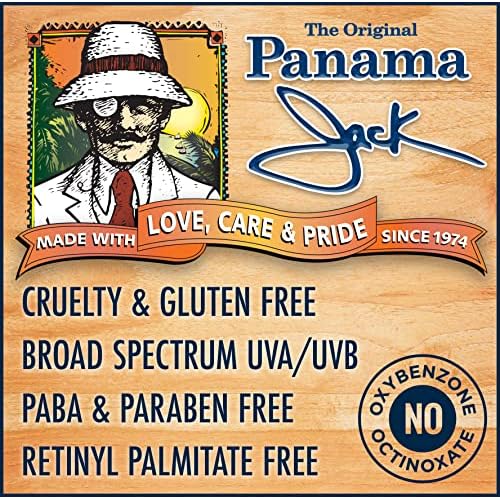 Panama Jack Sunscreen Suntan Lotion - SPF 15, Broad Spectrum UVA/UVB Protection, PABA, Paraben, Gluten & Cruelty Free, 6 FL OZ (Pack of 6)