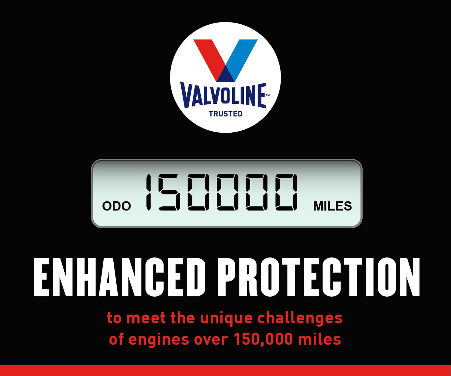 Valvoline High Mileage 150K with Maxlife Plus Technology Motor Oil SAE 10W-30 1 QT