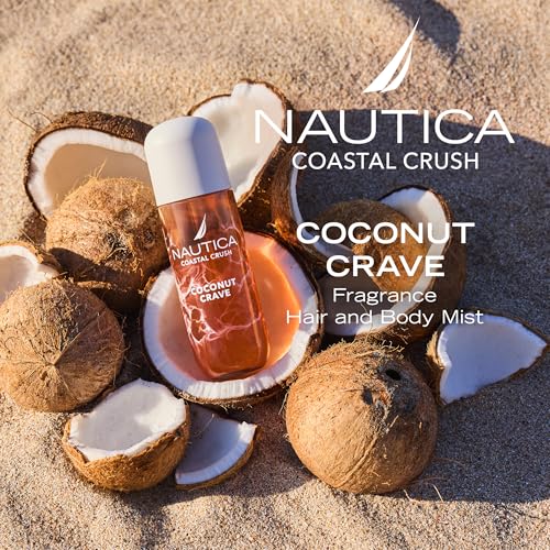 Nautica Coconut Crave Body Mist for Women - 8 oz Fruity Gourmand