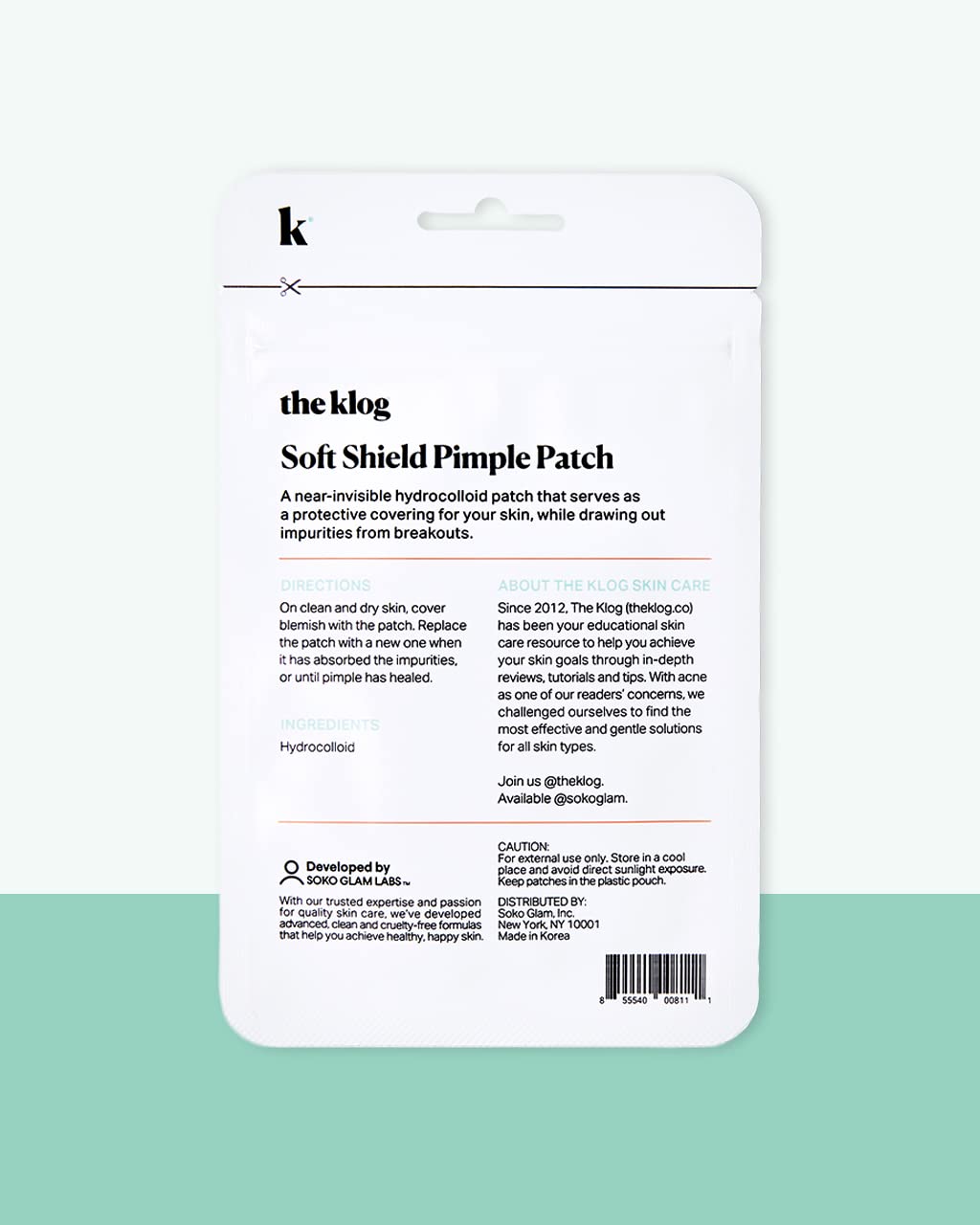 The Klog Soft Shield Pimple Patch, 2 Patch Sizes, Pack of 3 (126 Patches)