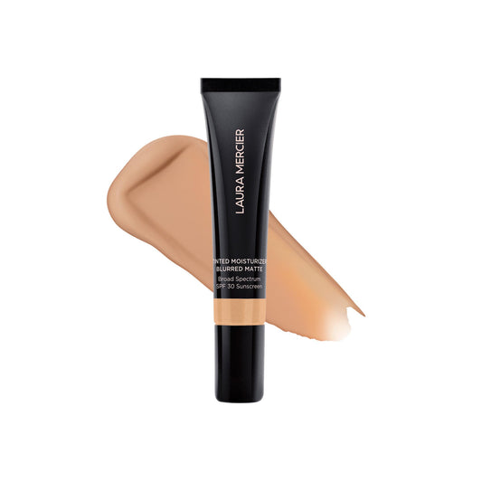Laura Mercier Tinted Moisturizer Blurred Matte with SPF 30, 24HR+ Shine Control & Longwear, Oil-Free, Sheer to Light, Buildable Coverage, Blurs the Look of Pores, Skin Tint, 3N Sand Mini Size