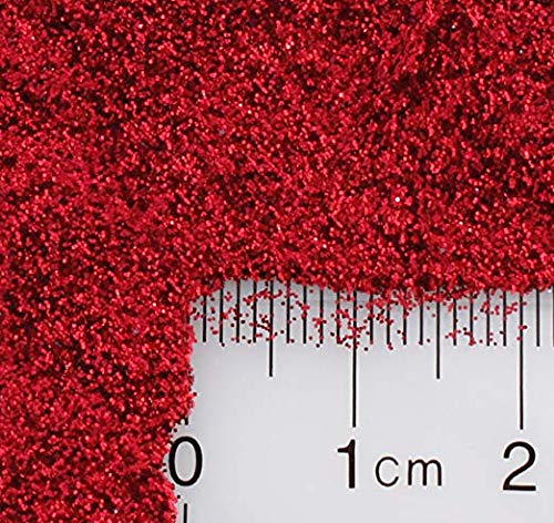 GLITTIES - Ruby Red - Loose Fine Glitter Powder (.008") - Great for Nail Art, Nail Polish, Gel, Gel Polish or Acrylic Nail Powder - Solvent Resistant - (30 Gram Jar)