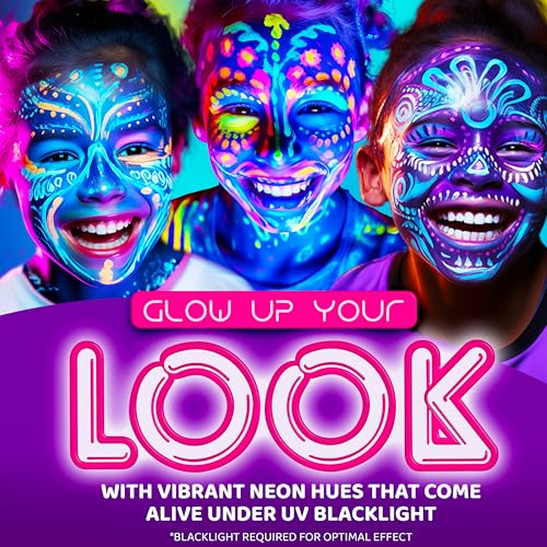 Blue Squid Neon Blue Water-Activated Face Paint 1oz