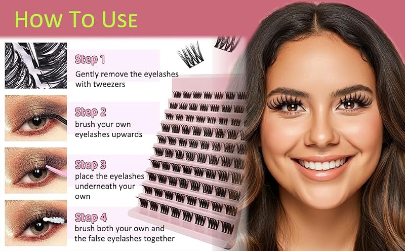 Wispy Cluster Lashes Kit - D Curl 8/10/12mm (110PCS)