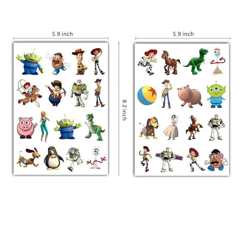 8 Sheets Temporary Tattoos for Kids - Party Favors