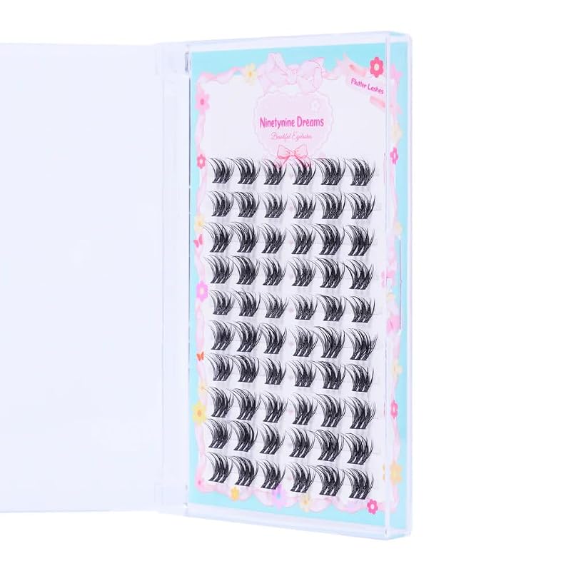 Flutter Lashes Clusters 60Pcs – Wispy Spiky False Eyelash Extensions