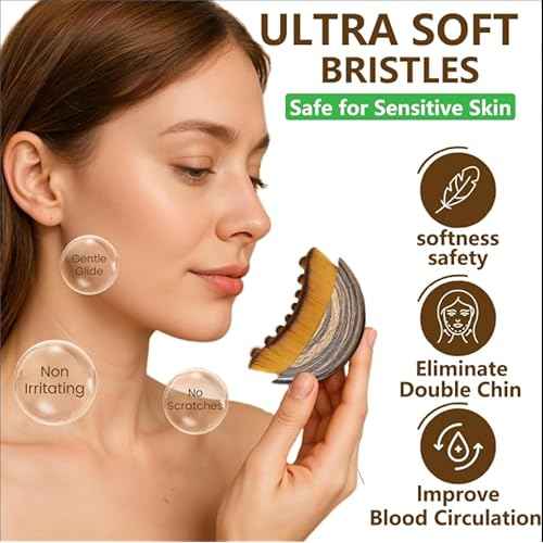 Lymphatic Contour Face Brush for Sculpting ? Anti-Puffiness, Detox & Lift, Improves Skin Glow & Absorption ? Precision-Fit Massager for Daily Tension Relief (Gray)