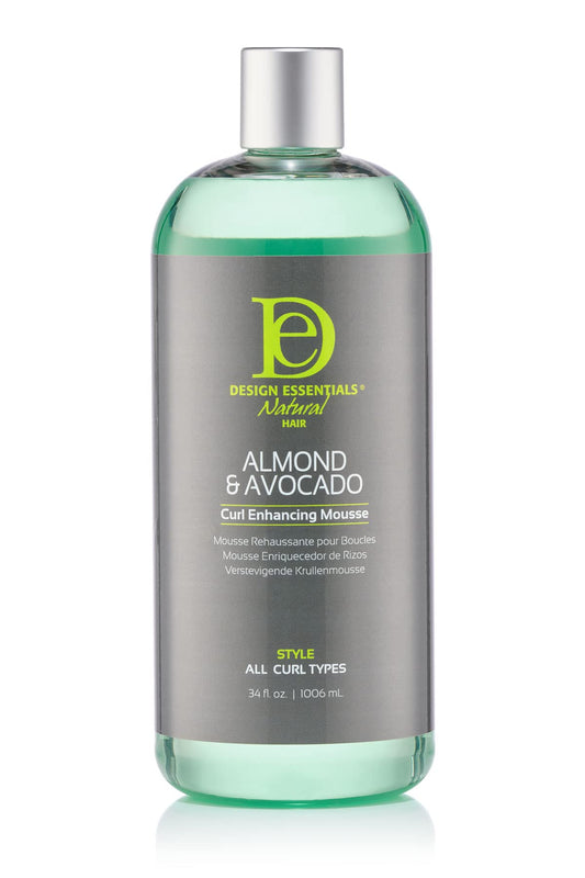 Design Essentials Natural Curl Enhancing Mousse REFILL, Best Value - Almond & Avocado Collection, 32 Oz