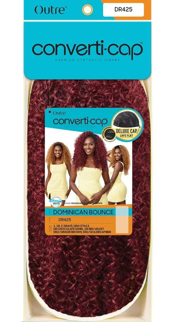 Converti-Cap Outre Synthetic Wig - DOMINICAN BOUNCE (1B Off Black)