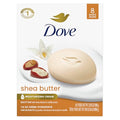 Dove Shea Butter Beauty Bar Soap, 8 Count | Moisturizing