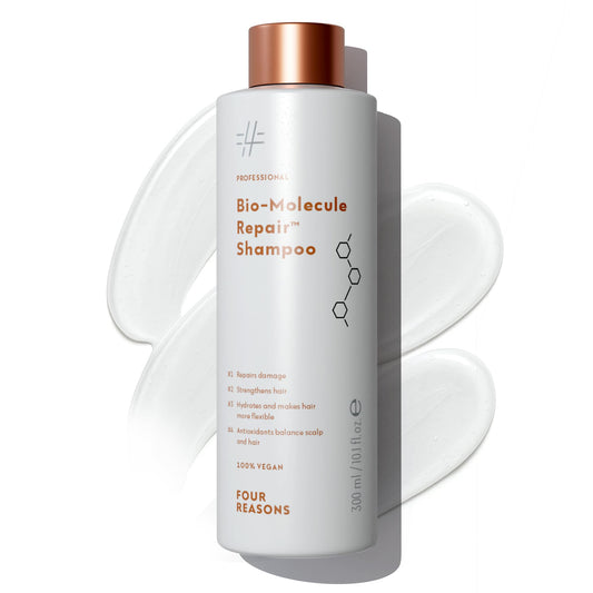 FOUR REASONS Bio-Molecule Bond Repair Shampoo for Color Treated Hair – Moisturizing, Strengthening & Anti Frizz Shampoo for Damaged Hair – Sulfate Free, Vegan & Cruelty Free, 10.1 Fl Oz