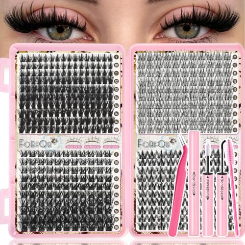 480Pcs Spiky Manga Lash Clusters Kit - 9-18mm DIY Eyelashes