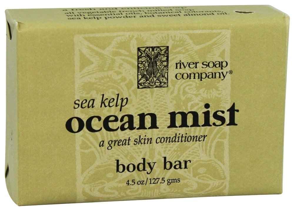 River Soap Company Vegetable Ocean Mist Bar 4.5-oz all Bath with Sea Kelp