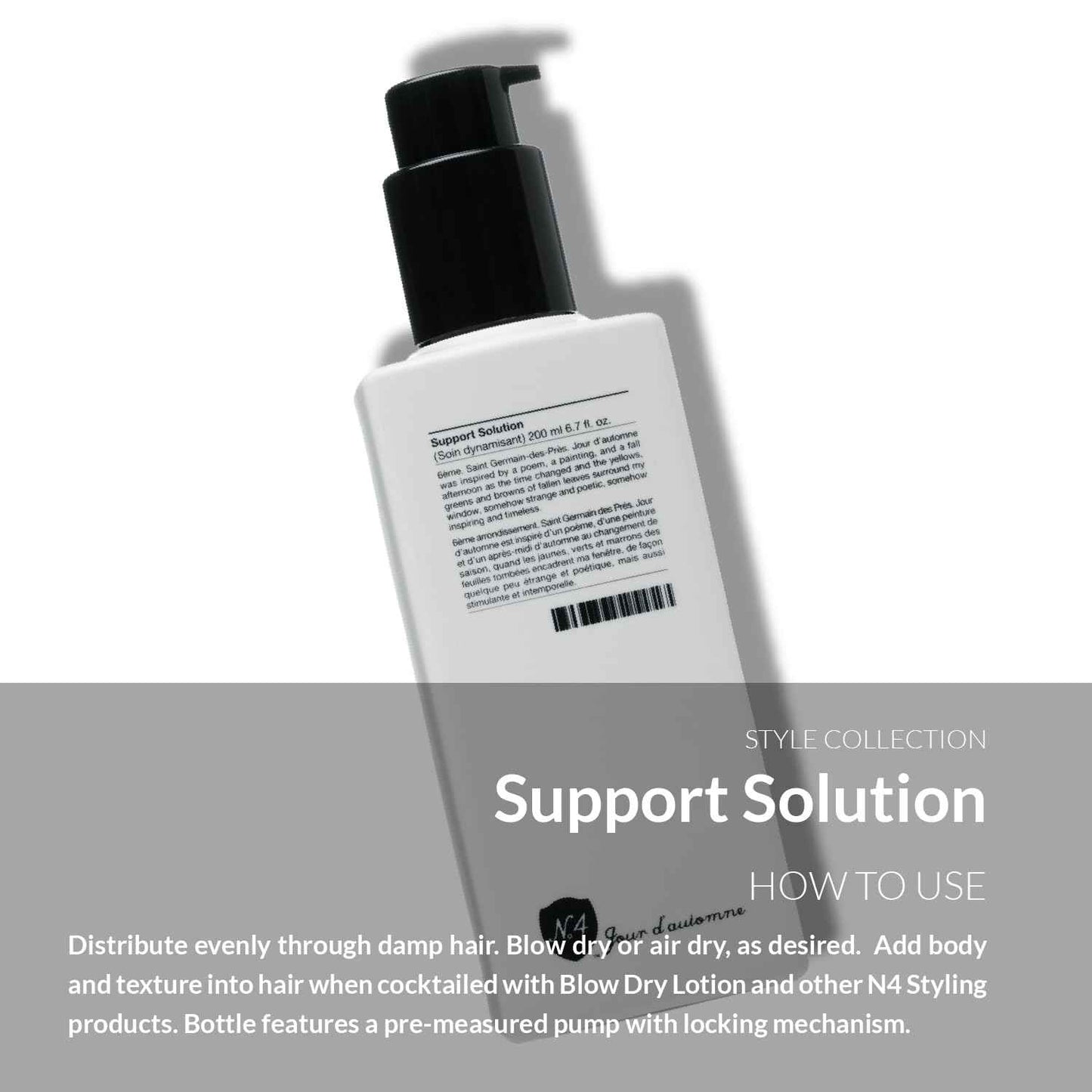 Number 4 Hair Gel for Men and Women, Hair Styling Products, Support Solution Priming Gel, 6.7 oz