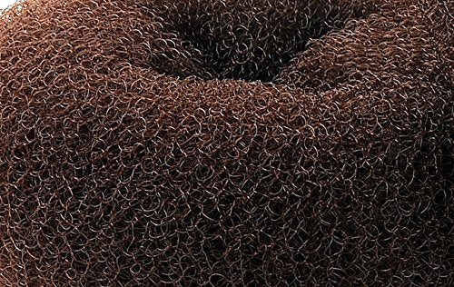 Extra Large Brown Hair Donut Bun Maker | 4.3in Thick Hair