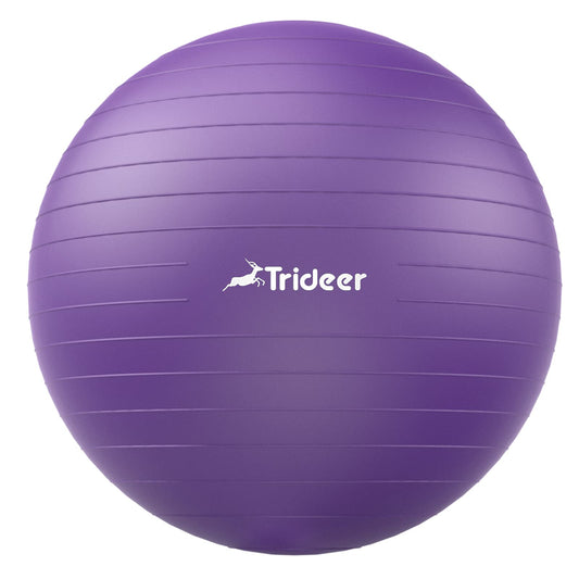 Trideer Yoga Ball Exercise Ball for Working Out, 5 Sizes Gym Ball, Birthing ball for Pregnancy, Swiss Ball for Physical Therapy, Balance, Stability, Fitness, Office Ball Chair, Quick Pump Included