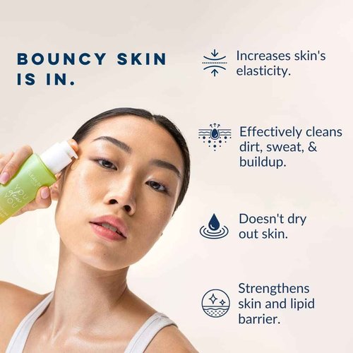 Clean Skin Club Acne Wash Facial Cleanser, 5% Niacinamide + Honeydew + White Tea, Fragrance + Cruelty Free, Vegan, Lightweight + Oil Free, Dry & Sensitive Skin, 3.88 Fl oz (Pack of 1)