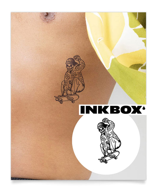 Inkbox Temporary Tattoos, Semi-Permanent Tattoo, One Premium Easy Long Lasting, Water-Resistant Temp Tattoo with For Now Ink - Lasts 1-2 Weeks, Ollie, 4 x 4 in