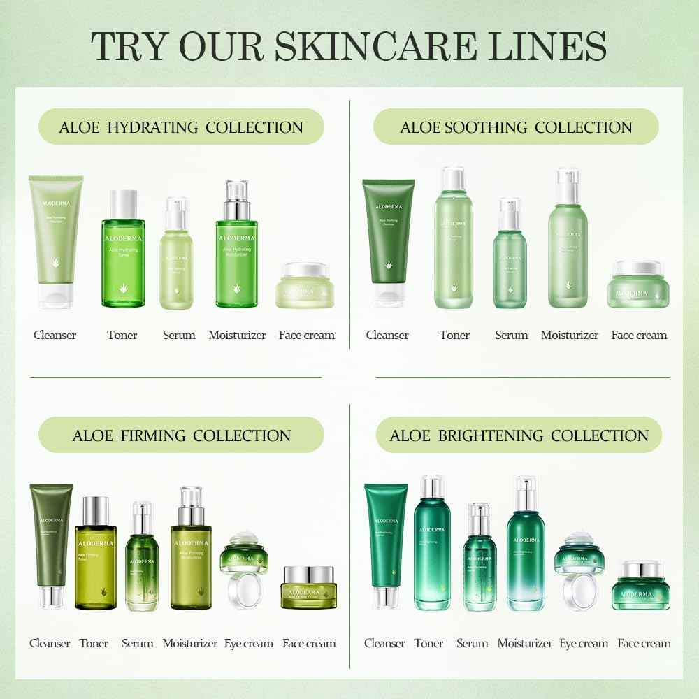 All Purpose Pure Aloe Vera Gels Set - 2 Pieces - 300g Aloe Vera Gel and 114g Aloe Vera Gel