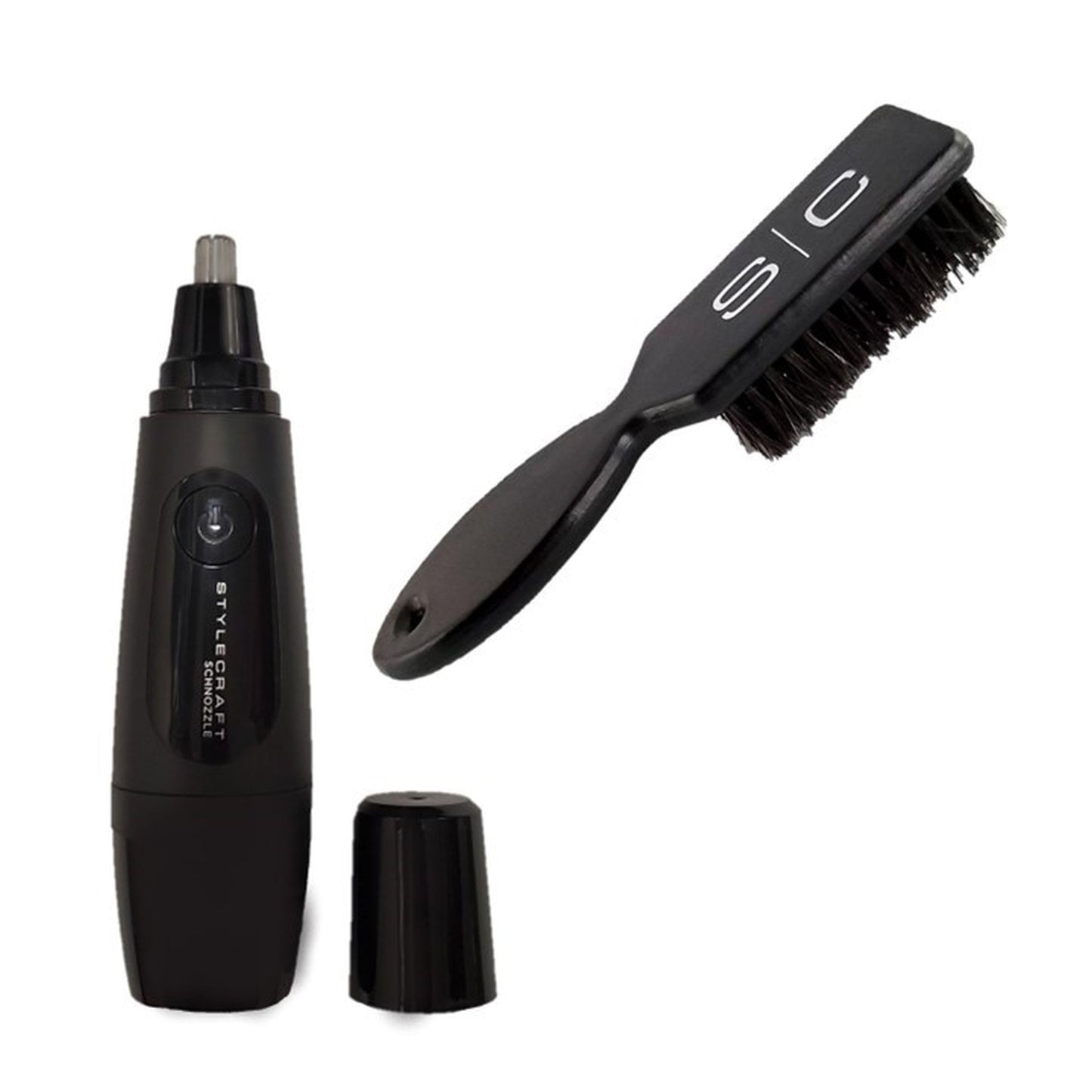 Stylecraft Schnozzle Ear and Nose Hair Trimmer with Mini Fade Brush Holiday Gift Bundle Deal