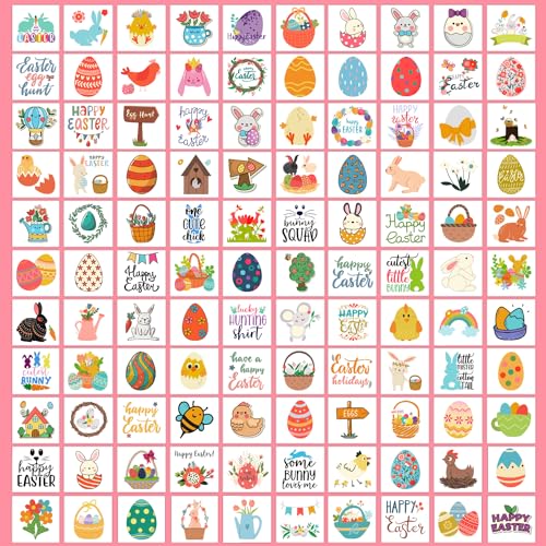 Partywind 204 PCS Easter Temporary Tattoos for Kids
