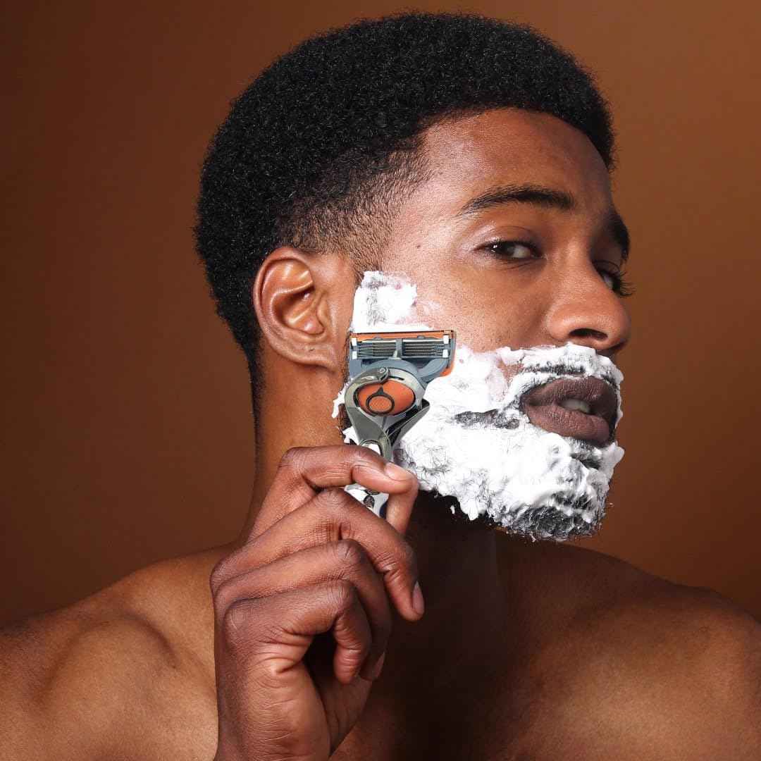 Flex Ball Handle Shaving Razor – All Chrome Long Handle Razor with Flex Pivot Technology & Diamond Knurled Grip for Men’s Precision Shaving