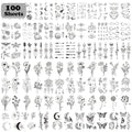 Cerlaza 100 Sheets Temporary Tattoos - 420 Designs, Realistic & Long-Lasting