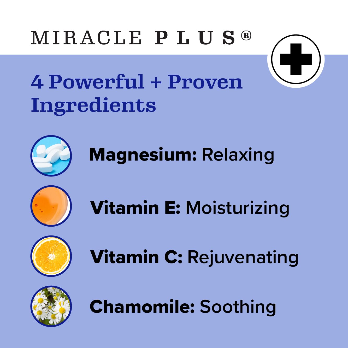 Miracle Plus Magnesium Leg Cream | Magnesium Lotion Calming Leg Cream For Leg Relief | Herbal Moisturizer Topical Body Butter Soothes + Calms Sensations, Itching, & Shaking, 8oz, 3 Piece