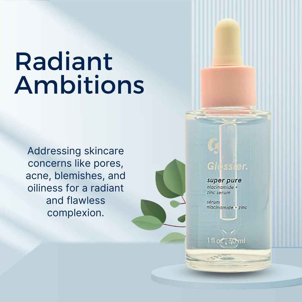 Glossier Super Pure Clarifying Face Serum with Niacinamide + Zinc 1 Fl oz / 30 mL
