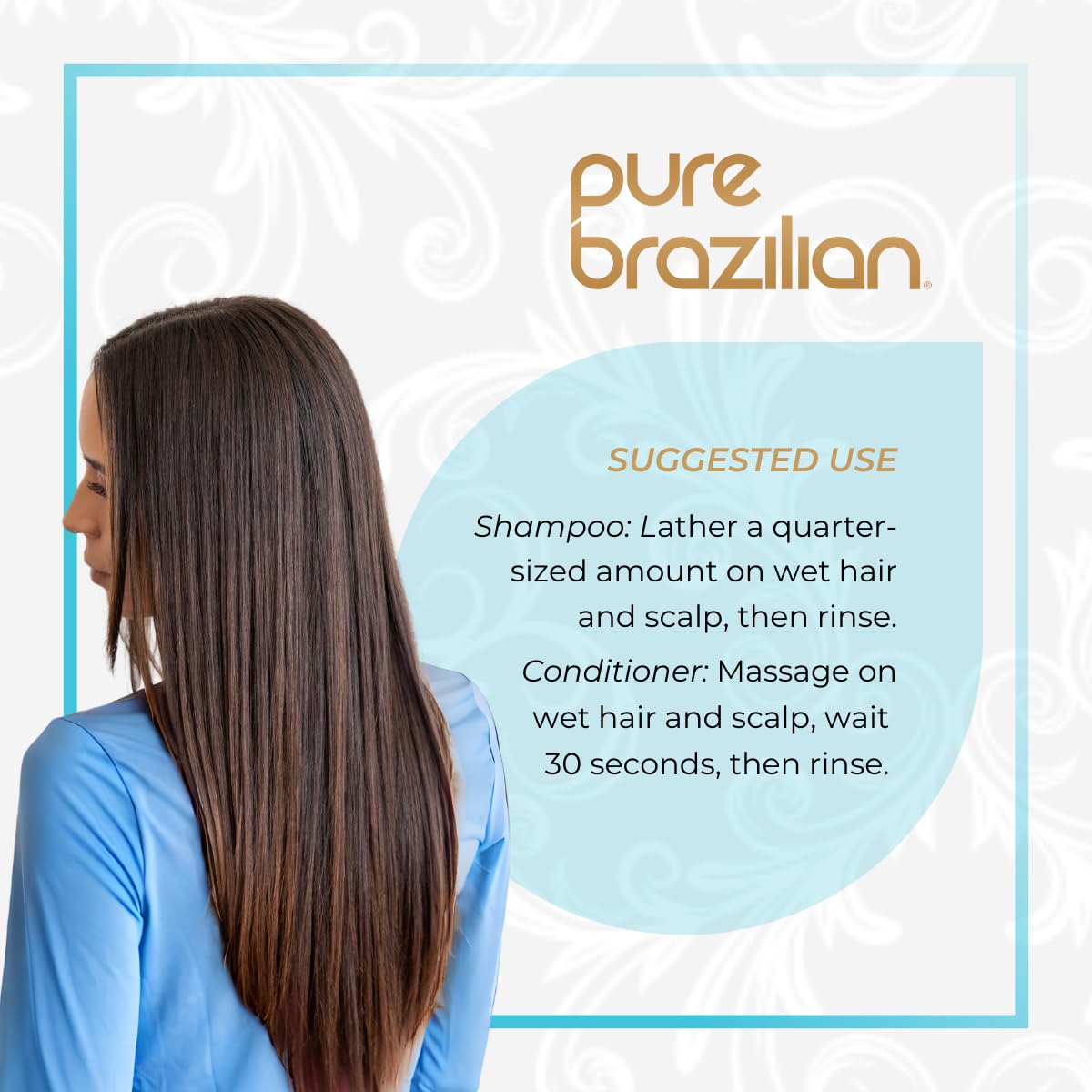 PURE BRAZILIAN - 4 Piece Essential Travel Size Kit: Anti-Frizz Shampoo, Conditioner, Serum & Masque