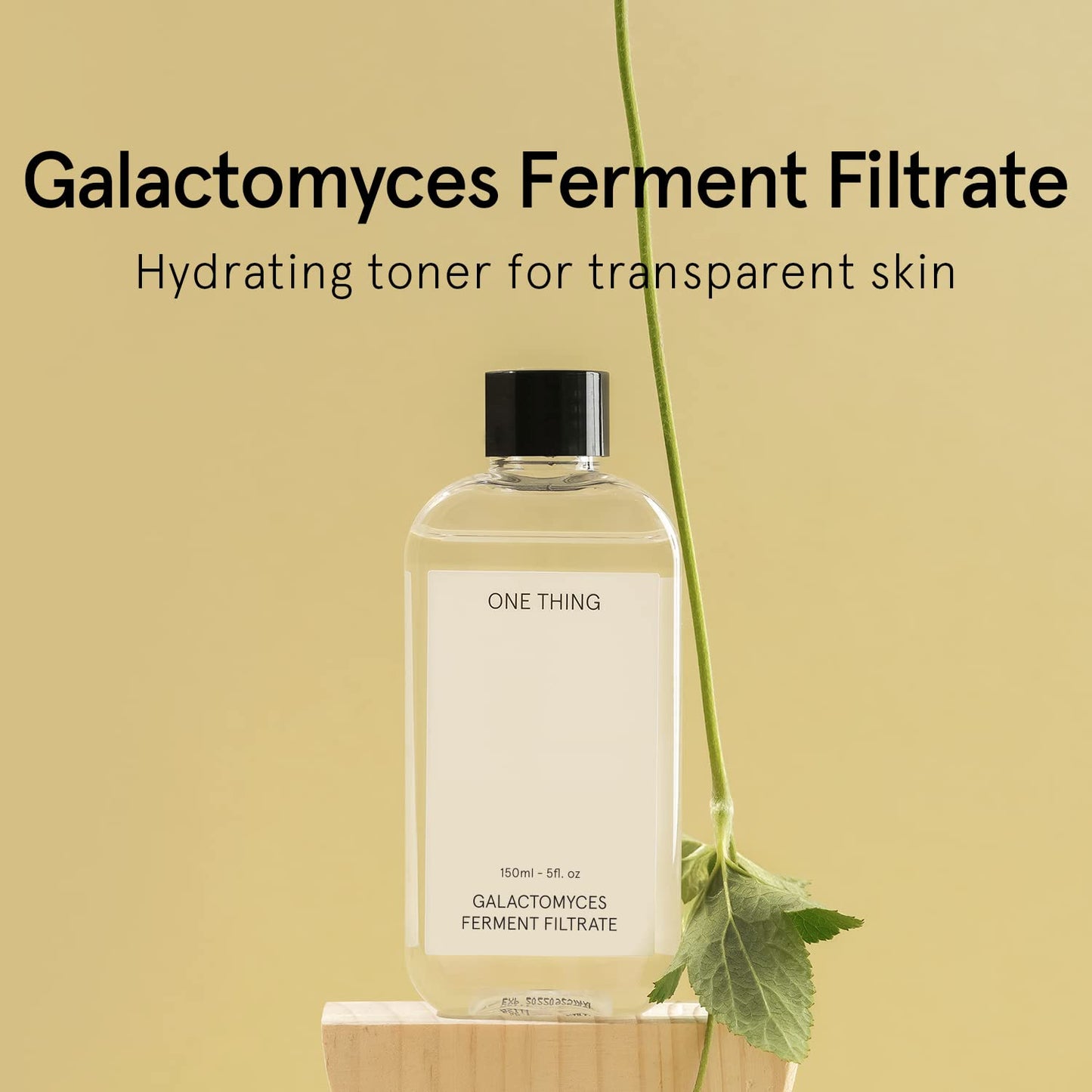 ONE THING Galactomyces Ferment Filtrate Toner 5.07 Fl Oz | Hydrating Facial Daily Essence for Clear Transparent Glowy Smooth Plump Radiant Skin, Brightening Soothing Dull Tone | Korean Skin Care