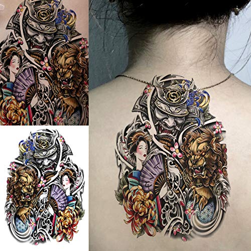 6 Sheet Temporary Tattoo Stickers - Waterproof Asian Designs