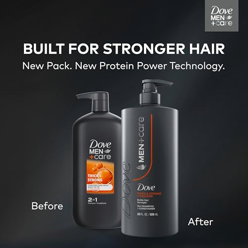 Dove Men+Care Thick & Strong 2-in-1 Shampoo, 28 fl oz