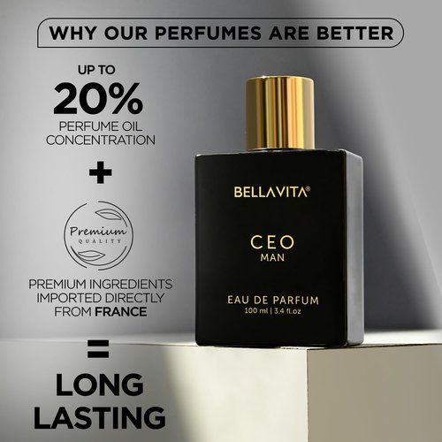 BellaVita Luxury CEO Man & G.O.A.T. Eau De Parfum Combo for Men | Long-Lasting Fragrances with Citrus, Lavender, Patchouli & Agarwood | Vegan & Cruelty-Free | Gift Set for Men