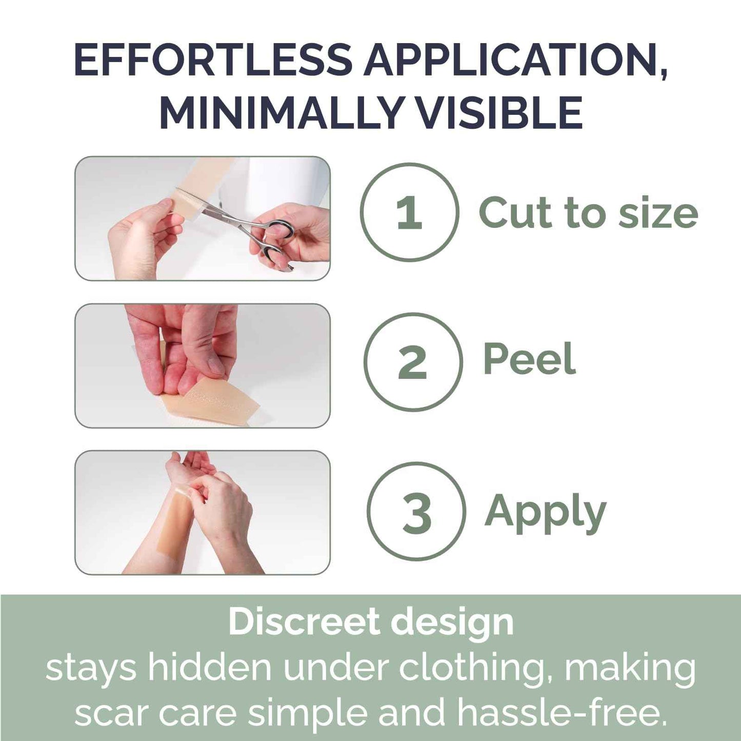 RecoverEase Silicone Scar Strips – Reusable Medical Grade Silicone & Individually Wrapped Scar Sheets for Mastectomy & C-Section, Scar Treatment Tape for Tummy Tuck, Keloid, Surgical, Burns - 12 Pack