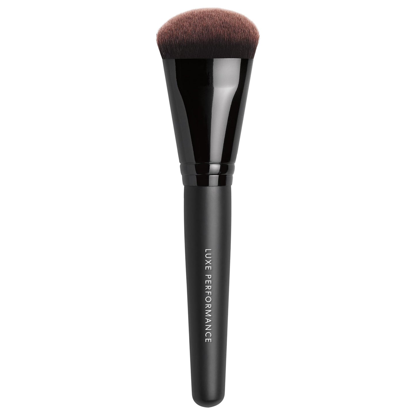 bareMinerals Luxe Performance Synthetic Face Brush for Flawless Coverage, Pair with Liquid or Pressed Powder Foundation, Vegan
