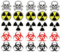 Warning Symbol Temporary Tattoos - 25 Pack