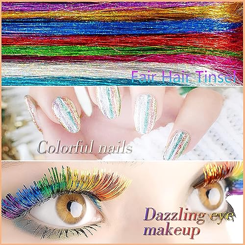 Hair Tinsel Kit 48 Inch - 20 Colors 8000 Strands