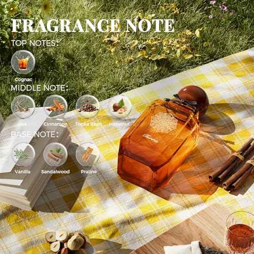 Perfume for Unisex Cologne, Eau de Parfum Long Lasting Fragrance Oriental Vanilla Flavor Spray for Men Women Daily Use, Party, Wedding,100ml/3.4 Fl oz