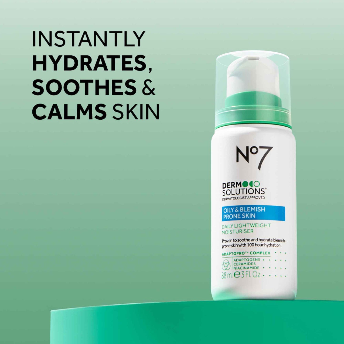 No7 Derm Solutions Daily Detox Foaming Face Wash & Lightweight Face Moisturizer - With Ceramides, Niacinamide & Adaptogens To Maintain Moisture Barrier - For Oily & Blemish-Prone Skin (2-Item Bundle)