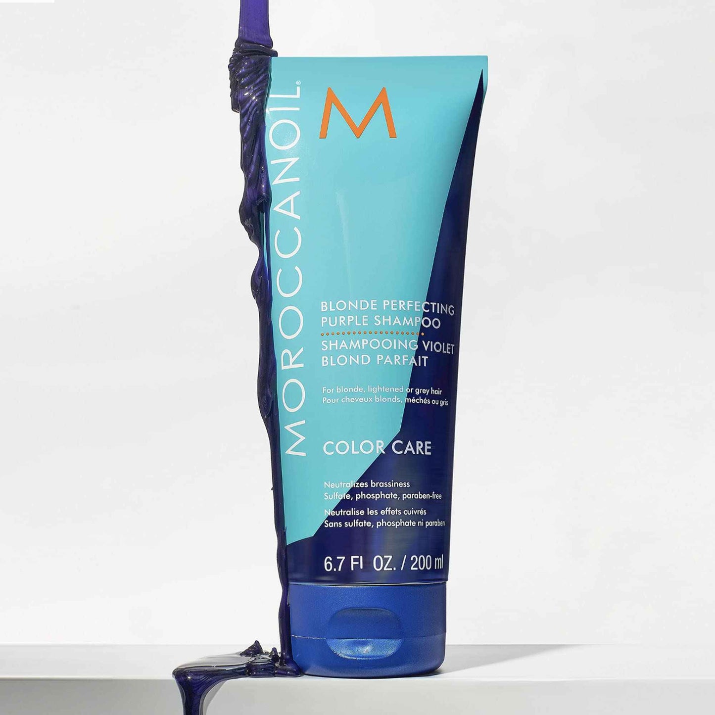 Moroccanoil Blonde Perfecting Purple Shampoo, 6.7 Fl Oz