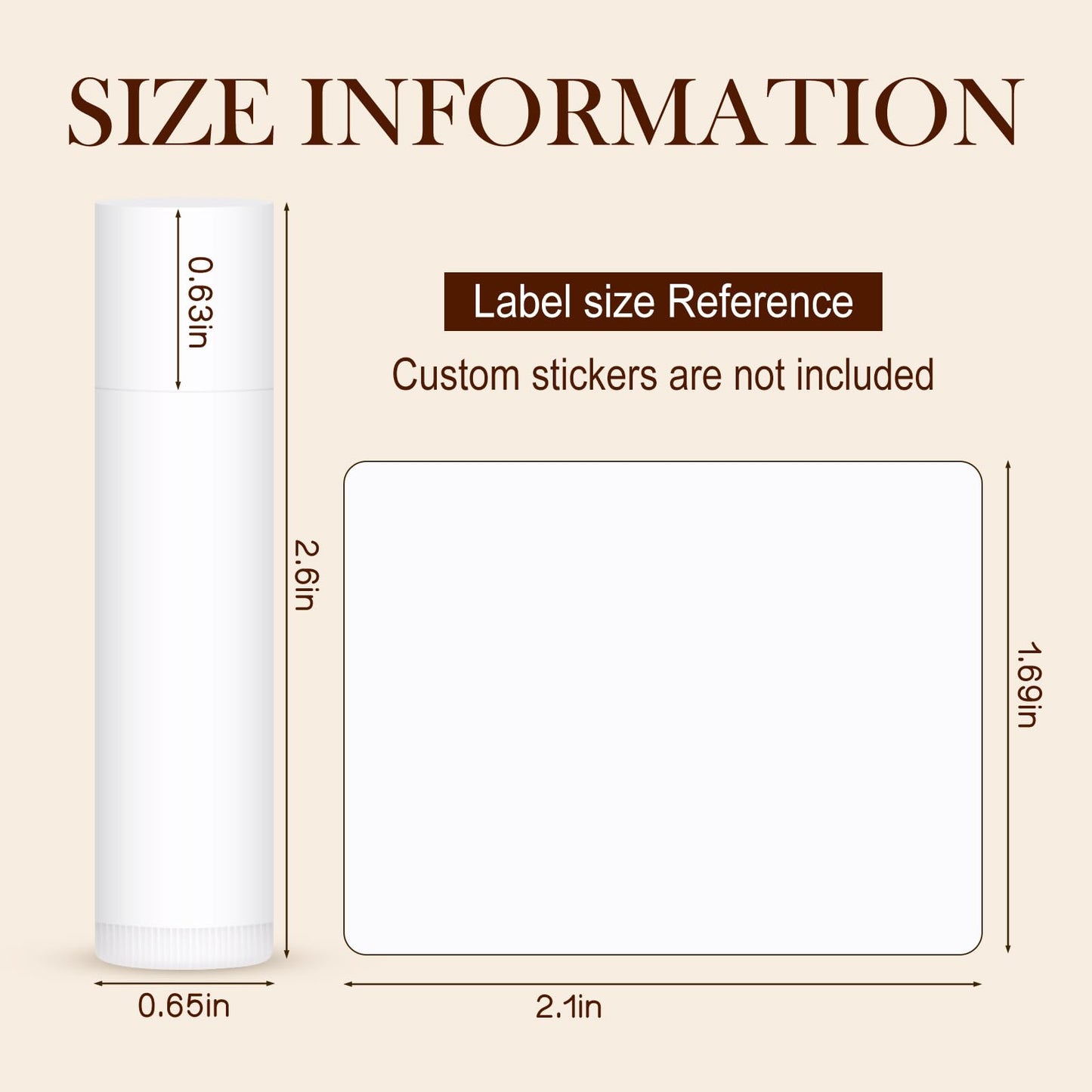 50-Pack Unlabeled Lip Balm Bulk – Natural Shea Butter & Vitamin E, 5 Flavors – Blank Tube Custom Labels for Party & Wedding Favors, Baby Shower & Gift Basket Filling