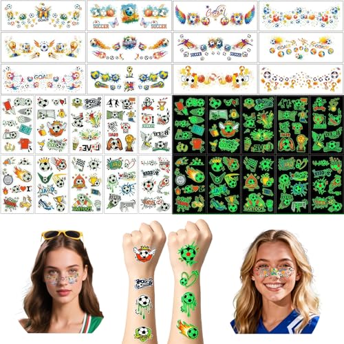 World Cup 2026 Soccer Party Favors Set - 36Pc Temporary Tattoos & Bracelets