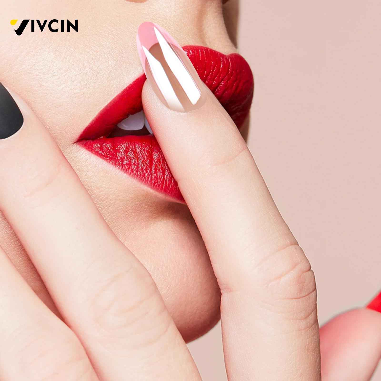 16-size Pink French Almond-Shaped Press-On Nails Kit with S Portable 12W LED Nail Lamp, and Tool Set—Ultimate Combo for Enhanced Durability and Longevity.